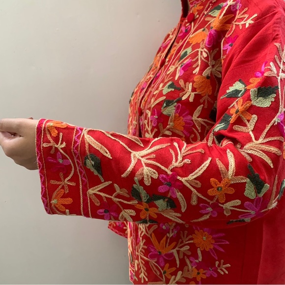 Pakistani cultural embroidered jacket - Picture 5 of 12